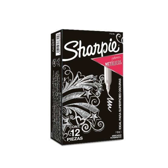 SHARPIE® METALLIC - Kolor Srebrny - Pudełko 12 szt.