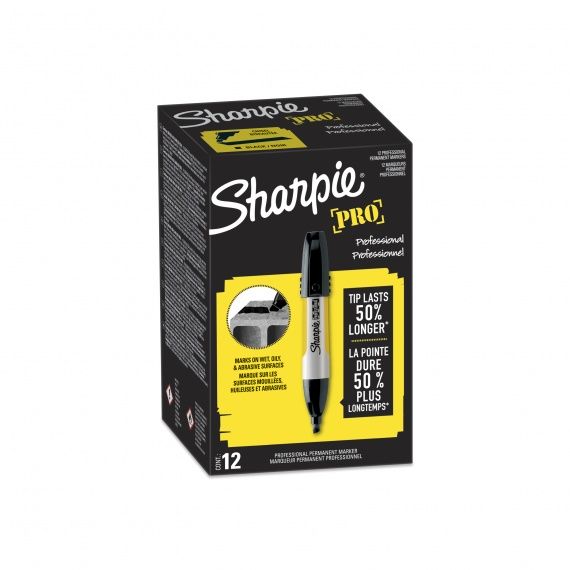 SHARPIE® Professional - Kolor Czarny - Pudełko 12 szt.