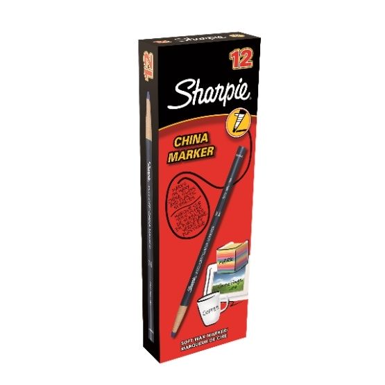 SHARPIE® China Marker - kolor niebieski - pudełko 12 szt.