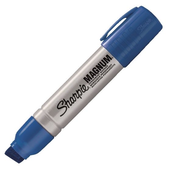 SHARPIE® PRO - średni, ścięty - kolor niebieski - pudełko 12 sztuk